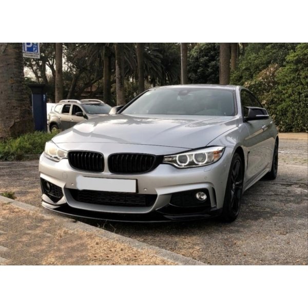 BMW F32 F33 F36 13-21 M-Performance look kiiltävän musta etulippa - Image 4
